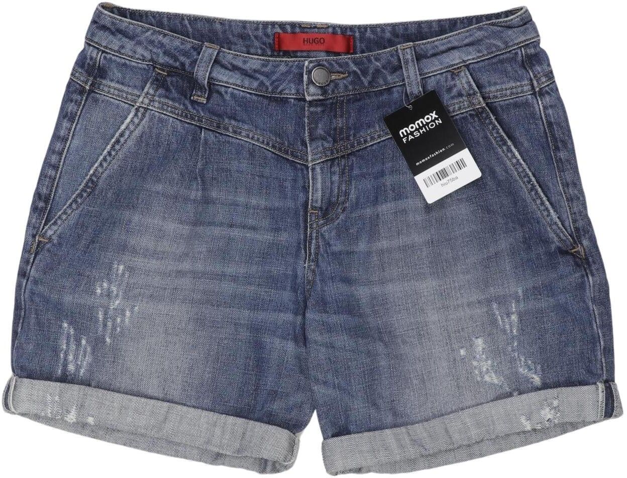 Hugo by Hugo Boss Damen Shorts, Blau, Gr. W26, Baumwolle - Second Hand