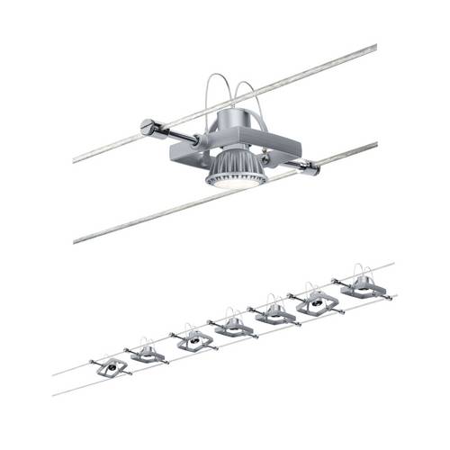 Paulmann MacII 94152 Seil-Komplettsystem GU5.3 70W LED Chrom (matt)