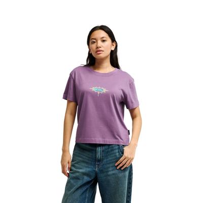 T-Shirt QUIKSILVER "Standard", Damen, Gr. XL, grape jam, Obermaterial: 100% Baumwolle., Shirts T-Shirt