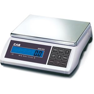 CAS Digitalwaage EDH-15, Inventurwaage, bis 15kg, mit Zählfunktion, Teilung 0,5g