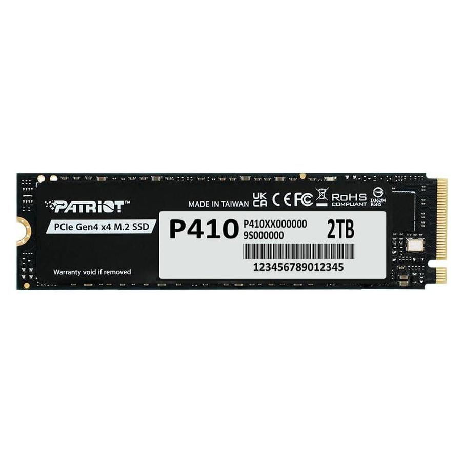 Patriot SSD 2TB M.2 P410 PCIe 4.0 5000/4500 (2000 GB, M.2 2280) (P410P2TBM28H)