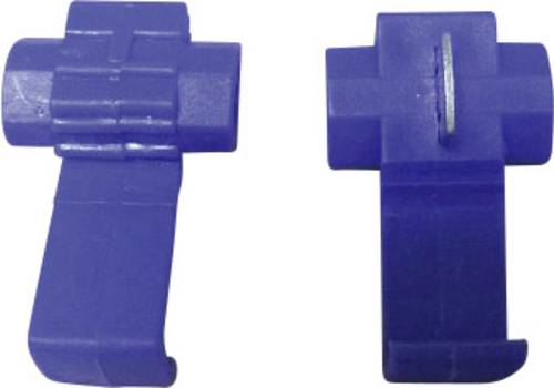 TRU Components Schnellklemmverbinder flexibel: 1-2.5mm² starr: 1-2.5mm² Polzahl: 2 Blau 5St.