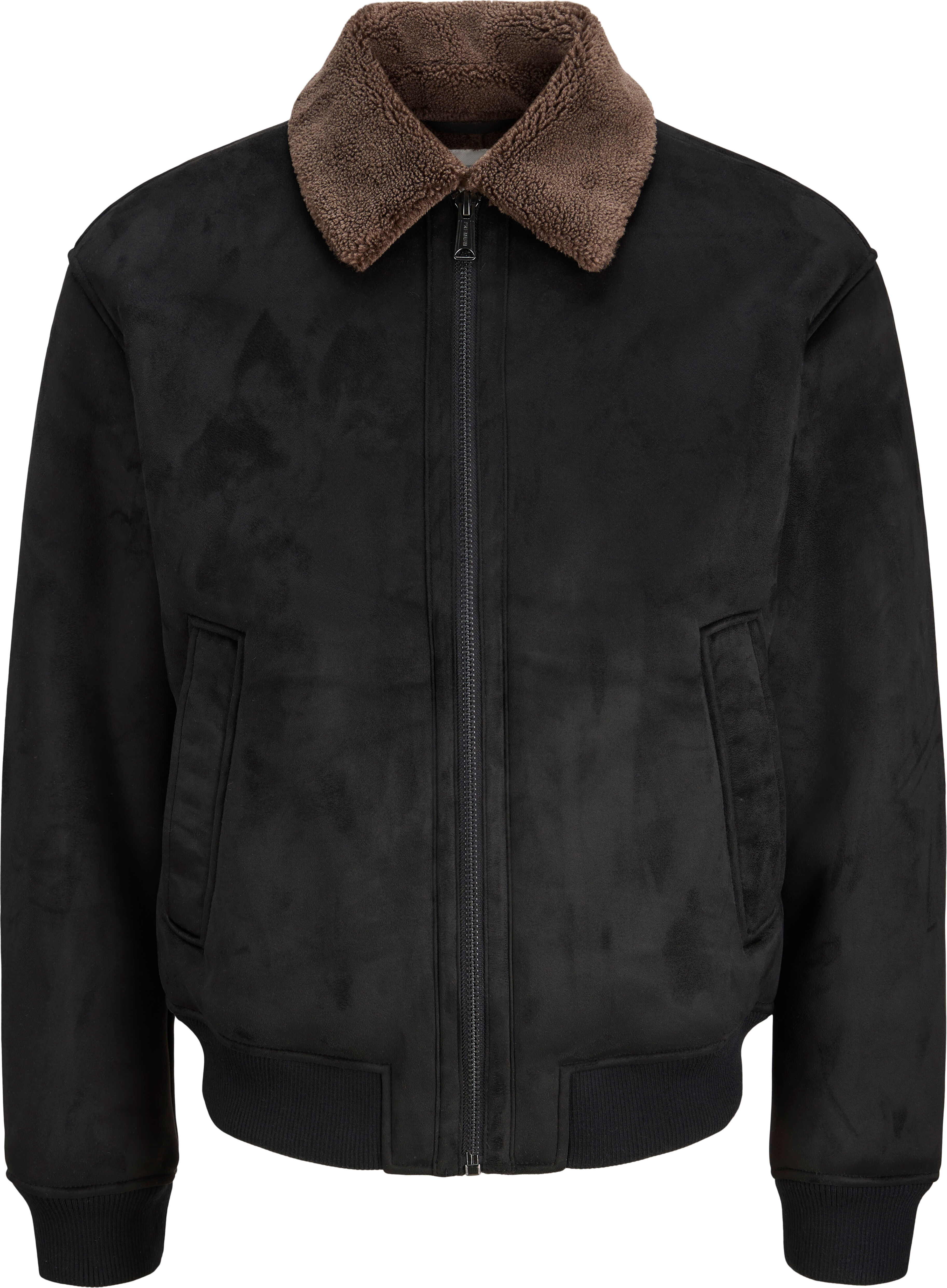 Bomberjacke JACK & JONES "JPRCCLUKE BOMBER JACKET SN", Herren, Gr. XL, schwarz beauty, Web, Obermaterial: 100% Polyester, unifarben, regular fit normal, Rippbündchen, Jacken Bomberjacke, Kunstfaser, regular fit schwarz beauty XL