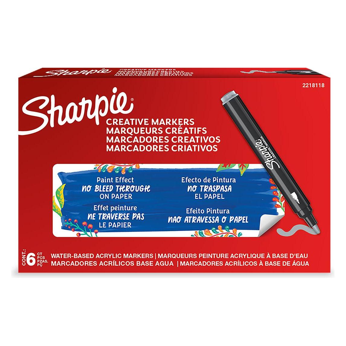Sharpie Kreativmarker Rundspitze Acryl kühlgrau (1x) (2218118)