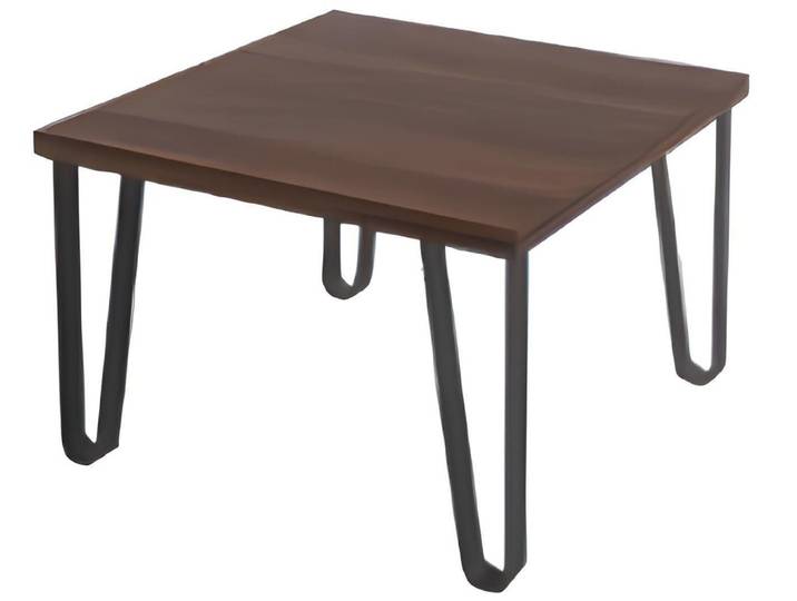 Xlmoebel Couchtisch Braun-schwarzer Couchtisch mit moderner Holztischplatte (1-St., Couchtisch), Hergestellt in Europa