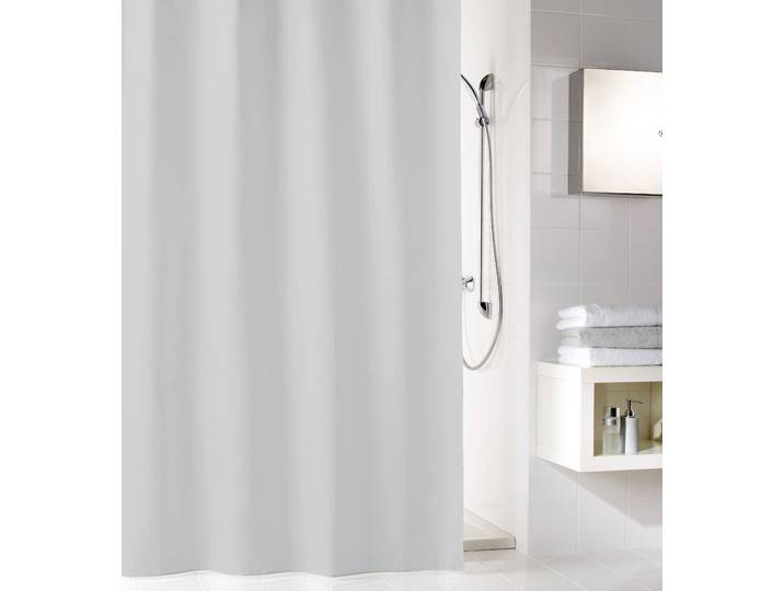 Duschvorhang KLEINE WOLKE Kito , grau, B:180cm H:200cm, Polyester, Duschvorhänge, Duschvorhang