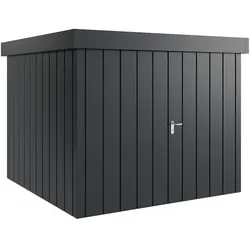 Hörmann Metall-Gerätehaus "Juno" mit Flachdach, JFD10 - Modern, 262 x 262 cm (B x T),anthrazit,