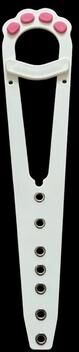 Uplift Essentials Professional Adjustable Door Gap Holder For Cat Access white Pink