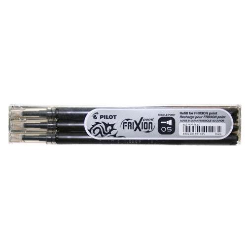 Pilot Nachfüllminen für FriXion Ball und Clicker Tintenrollen (Dunkelblau, 0.50 mm, 3 Stk.) (BLS-FRP5-BB-S3)