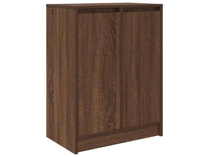 Bonne qualité - Armoire à chaussures - BONNIE - Commode à chaussures chêne marron 57x34x76cm - Bois d'ingénierie - Meuble d'entrée
