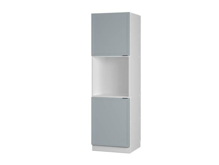 Vicco Herdumbauschrank Fame-Line, Hellblau-grau, 60 cm MDF-Front · Soft-Close · Höhenverst. Füße · Metallgriffe · Einfache Integration