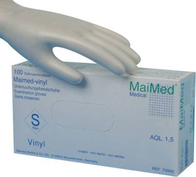 MaiMed GmbH MAIMED vinyl Unt.Handsch.unsteril gepudert Gr.M 100 St 00350970
