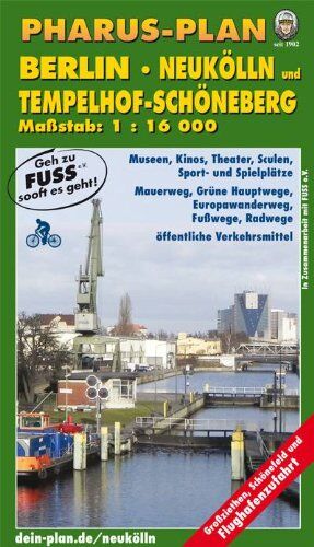 Pharus-Plan Berlin, Neukölln und Tempelhof-Schöneberg: Maßstab 1:16 000. Großziethen, Schönefeld und Flughafenzufahrt - Preis vom 30.09.2026 09:01:18 h