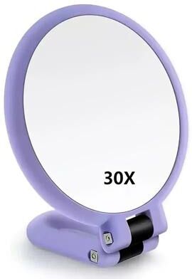 Uplift Picks 30X Magnifying Makeup Mirror Dual Sided 360 Adjustable Travel Mirror purple
