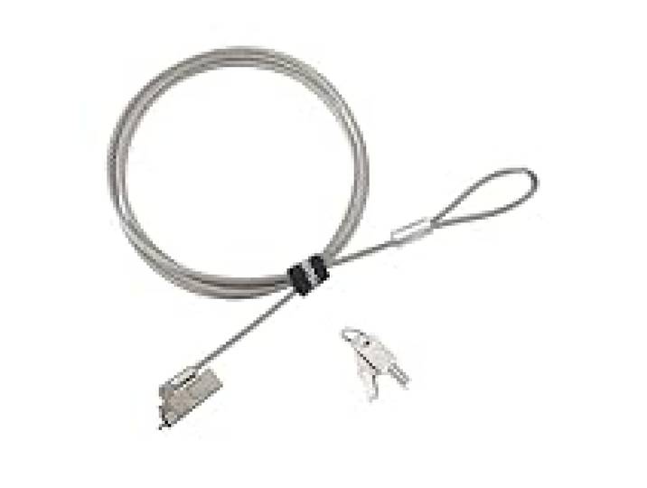 KENSINGTON Slim NanoSaver 2.0 EQ - Câble de Sécurité à Clé, Câble Antivol pour Ordinateurs Portables Ultrafins avec Encoche Nano, Compatibilité Universelle, Câble 1,80m en Acier au Carbone (K60630WW)