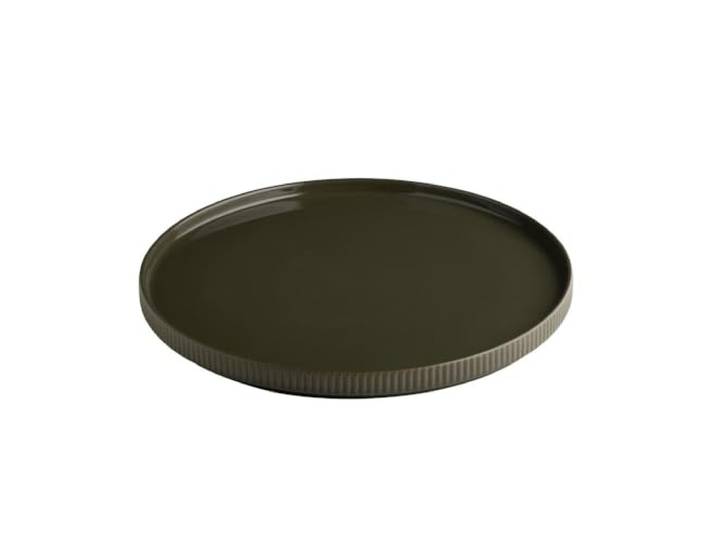 APS 19084 Assiette THE GRID - Porcelaine mud (marron)\, Ø 32 cm
