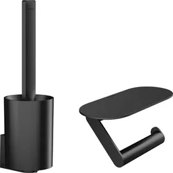 hansgrohe WallStoris Toilettenset, 27969670, Farbe: Mattschwarz