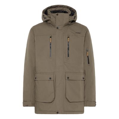 Outdoorjacke NORTH BEND "Outdoorjacke NBWan M W-PRO 10.000 mit wasserdichter Beschichtung", Herren, Gr. M, braun (tarmac), Obermaterial: 100% Polyester PES., Jacken Outdoorjacke
