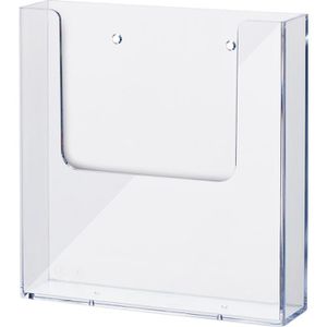 Helit Prospekthalter H2350102, the help wall, klar, Wandprospekthalter, Kunststoff, 1 x A5