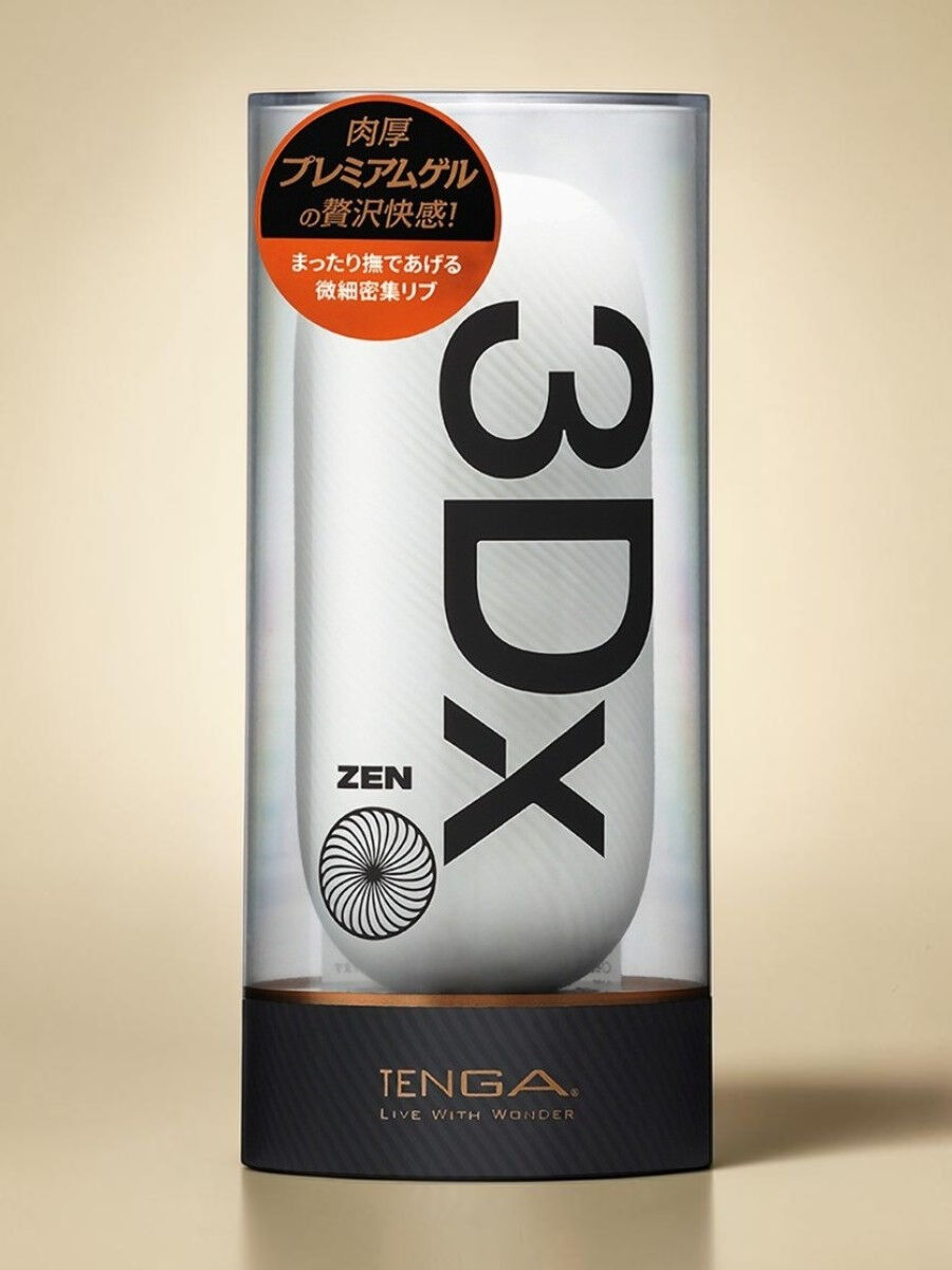 Tenga Masturbateur réutilisable 3Dx ZEN en elastomère doux