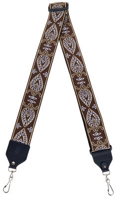 Levys Woven Jacquard Banjo Strap Marron