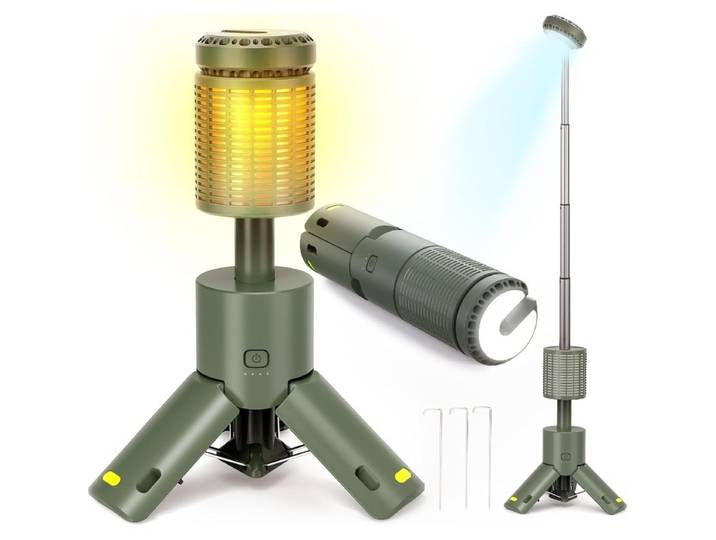 Lampe de camping télescopique portable aste, lampe torche extérieure, lanterne avec base magnétique, lumières de camp, IPX7