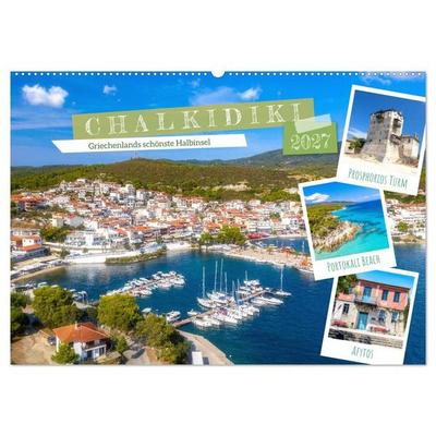 Chalkidiki - Griechenlands schönste Halbinsel (Wandkalender 2027 DIN A2 quer), CALVENDO Monatskalender