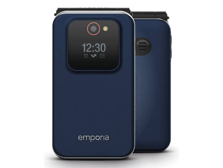 Emporia JOY-LTE, Clapet, SIM unique, 7,11 cm (2.8'), 2 MP, 1300 mAh, Myrtille V228.LTE.V3.BB.01