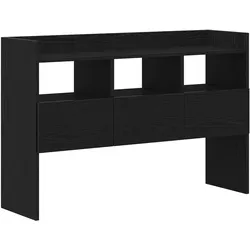 vidaXL Sideboard in schwarzer Eiche 105x30x70 cm aus Holzwerkstoff
