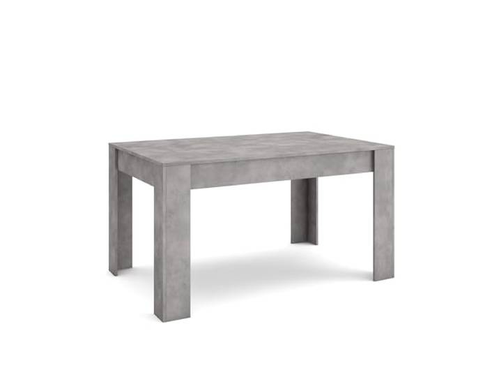 Skraut Home Esszimmertisch Küchentisch, Esstisch 140x90x76 cm Für 6 Gäste Stubentisch Moderner Stil Zement