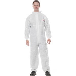 3M Schutzanzug 4520XXL, weiß, Größe XXL, mit Kapuze, Einweg-Overall, PSA-Kategorie 3 Typ 5/6