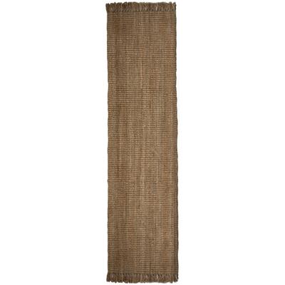 Läufer FLAIR RUGS "Jute Boucle", beige (natur), B:60cm H:7mm L:300cm, Jute, Teppiche, Läufer, aus 100% Jute, mit Fransen, aus Naturfasern