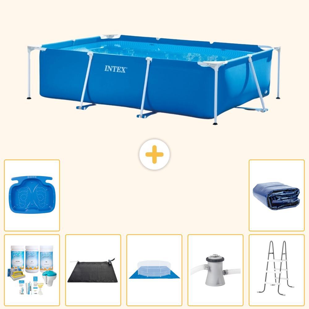 Rechteckiger Frame Pool - 260x160x65 cm - 8-teilig S20038
