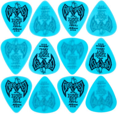 Ernie Ball Everlast Picks 0,48 mm Blue Bleu