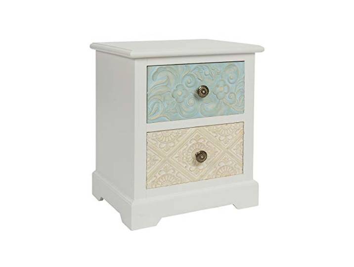 elbmöbel Kommode weiß Holz Schubladen Shabby chic (H50 x B42 x T32 cm)