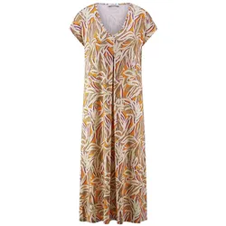 Kleid V-Ausschnitt Peter Hahn orange, 44