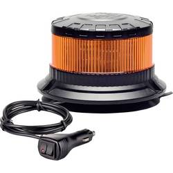 Berger & Schröter Rundumleuchte SM828-HH 12 V über Steckernetzteil Festmontage, Magnetfuß Orange