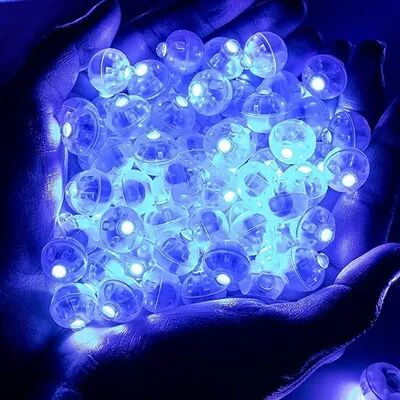 Multisell Products Hub Flashing Luminous Tumbler Ball Lantern Light For Wedding Party Christmas Decorations blue 20pcs