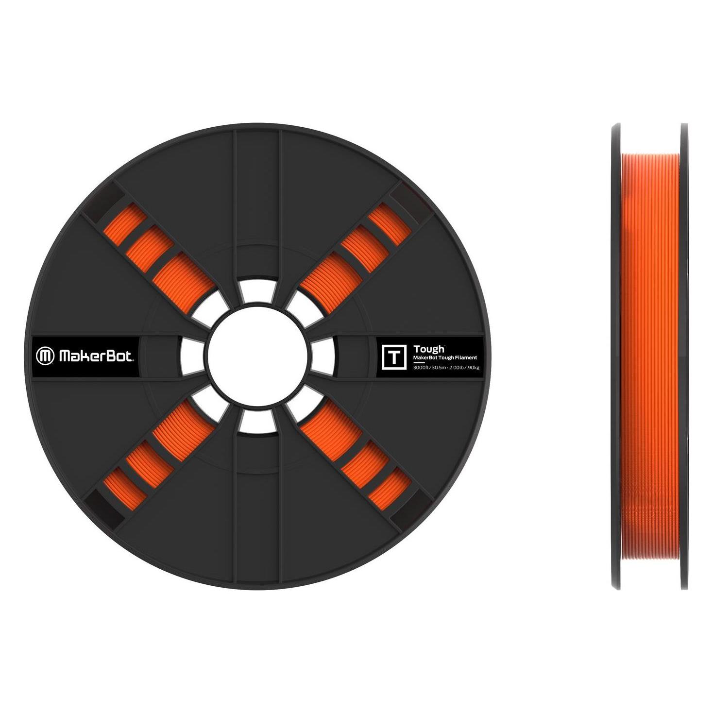 Makerbot 1.75mm, Tough-PLA, s-orange, 0.9kg (PLA+, 900 g, 1.75 mm) (375-0009A)
