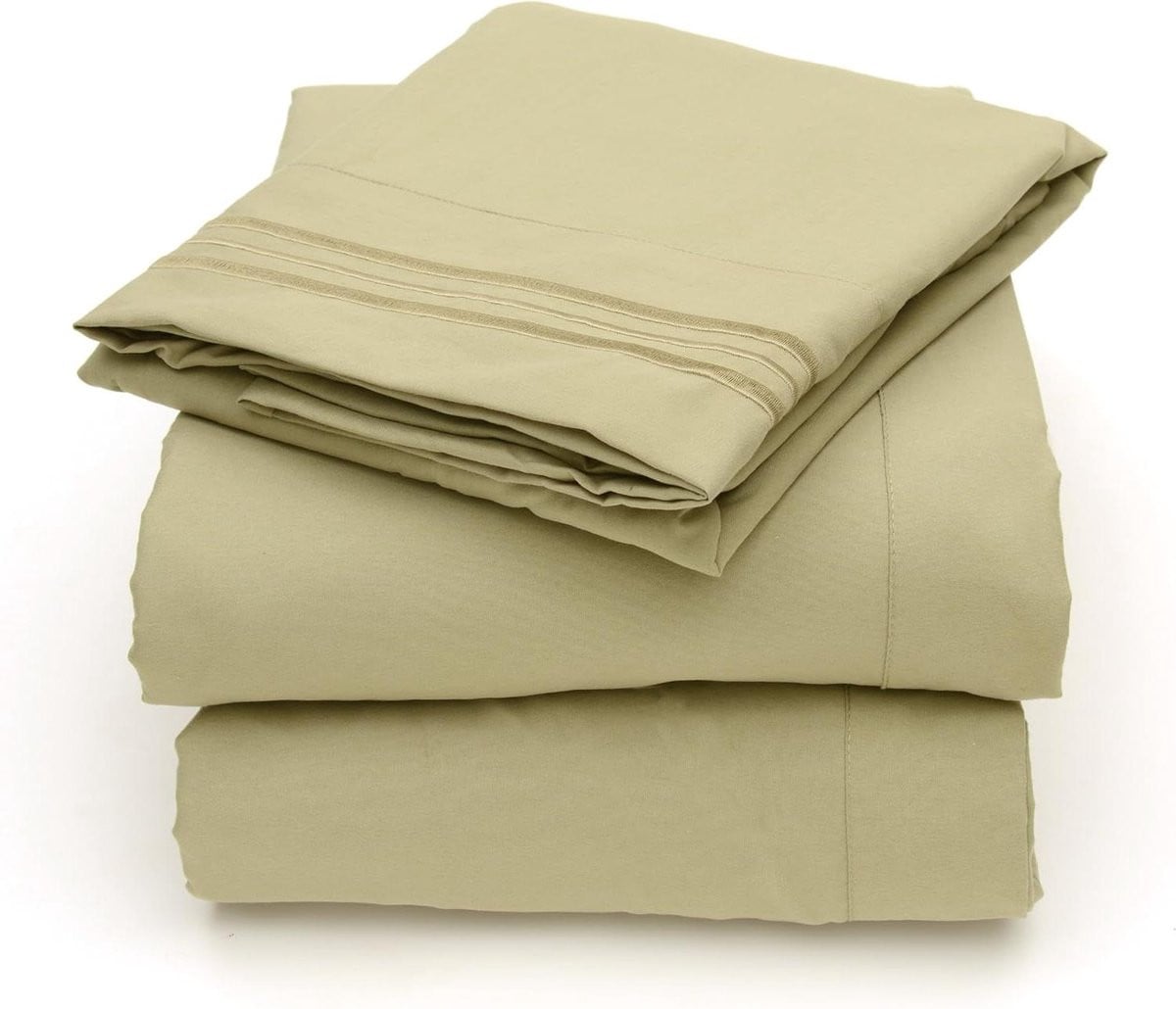 Luxe Microvezel Laken Set Kingsize - Saliegroen