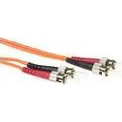 ACT 10 meter LSZH Multimode 62.5/125 OM1 fiber patch cable duplex with ST connectors (10 m), Netzwerkkabel
