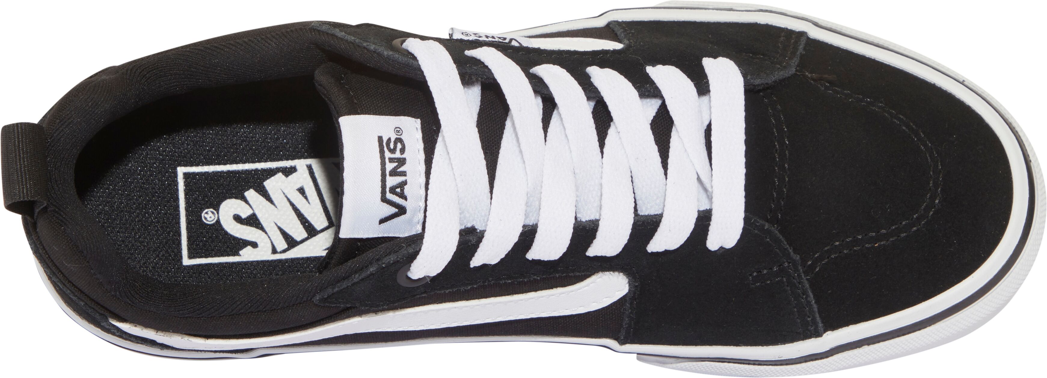 Sneaker VANS "Filmore", Damen, Gr. 39, schwarz-weiss (schwarz, weiß), Leder, Schuhe Sneaker schwarz, weiß 39
