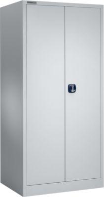 Schäfer Shop Select Materialschrank MSI 2609, Belastb. 50 kg je Boden, H 1935 mm, weißaluminium/weißaluminium