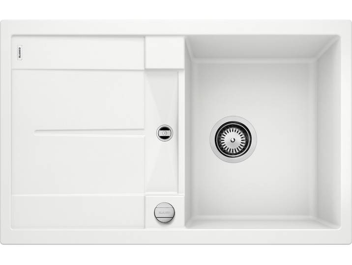 Granitspüle BLANCO METRA 45 S , weiß, B:78cm, Verbundwerkstoff, Küchenspülen, Granitspüle, aus SILGRANIT