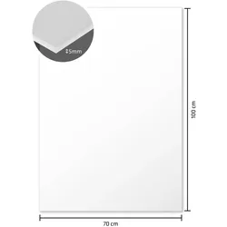 Kangaro foamboard - 70 x 100 cm - 5mm - wit - doos van 10 stuks - K-0075-006