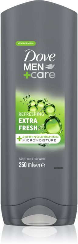 Dove Men+Care Extra Fresh Duschgel für Körper und Gesicht 250 ml