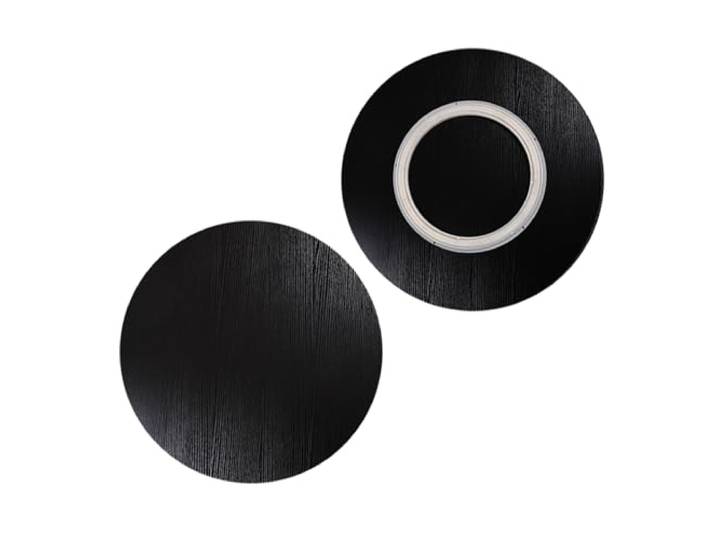 Runde Standard-Tischplatte, Lazy Susan-Drehteller Aus Holz Mehrere Oberflächenfarbenoptionen, Geräuschloses Rotierendes Lager, For Zuhause Und Büro(Black,70cm(28in))