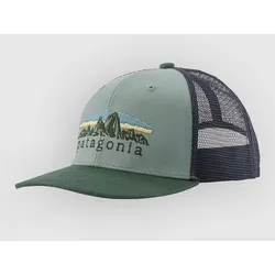 Patagonia Trucker Kids Cap fitz roy foothills / cvr gn Gr. Uni