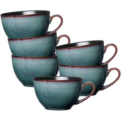 KAFFEETASSEN Bali blau 220 ml 6er Set