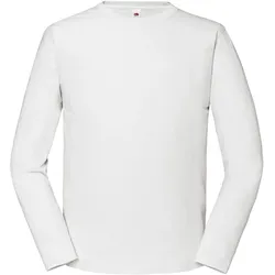ICONIC 195 RINGSPUN PREMIUM LONG SLEEVE T | Langarm T-Shirt Herren & Damen – 100% Baumwolle, Hochwertig & Bequem, Ideal für Alltag & Druck, weiß, 4XL